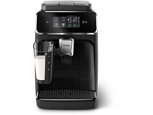 Macchina da caffè superautomatica - Philips EP2331/10, LatteGo, Display touch, 1.8 l, Filtro AquaClean, Nero