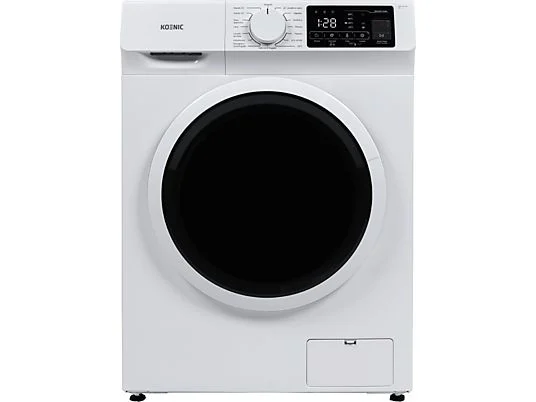 Lavatrice a carica frontale - Koenic KWM 9113 A INV, 9 kg, 1400 giri/min, 14 programmi, Pulsante di pulizia, Bianco