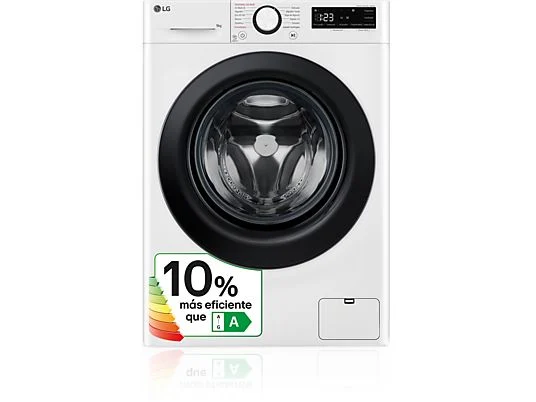 Lavatrice a carica frontale - LG F4WR5009A6W, Serie 500, 9kg, 1400rpm, 12 programmi, AI Direct Drive™, vapore Steam™, Bianco