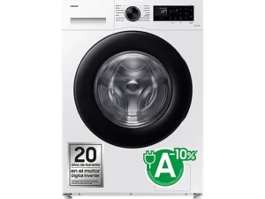 Lavatrice a carica frontale - Samsung WW90CGC04DAEEC, 9 kg, 1400 rpm, EcoBubble™, Funzione WiFi con SmartThings, Bianco