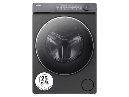 Lavatrice - Haier HWD90BP14367GTUS, 9 kg/5 kg, Inverter, 1400rpm, Flexy Time, Ciclo Allergy Care, Capi per neonati, Inox