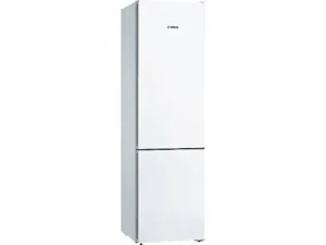 Frigorifero combinato - Bosch KGN39VWDA, No Frost, 203 cm, 366 l, Ripiani estraibili in vetro, Bianco