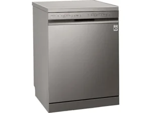 Lavastoviglie - LG DF365FPS, 14 coperti, 10 programmi, 60 cm, Lavaggio a vapore, Terzo ripiano, Truesteam™, QuadWash™, Acciaio inossidabile Antimpronta