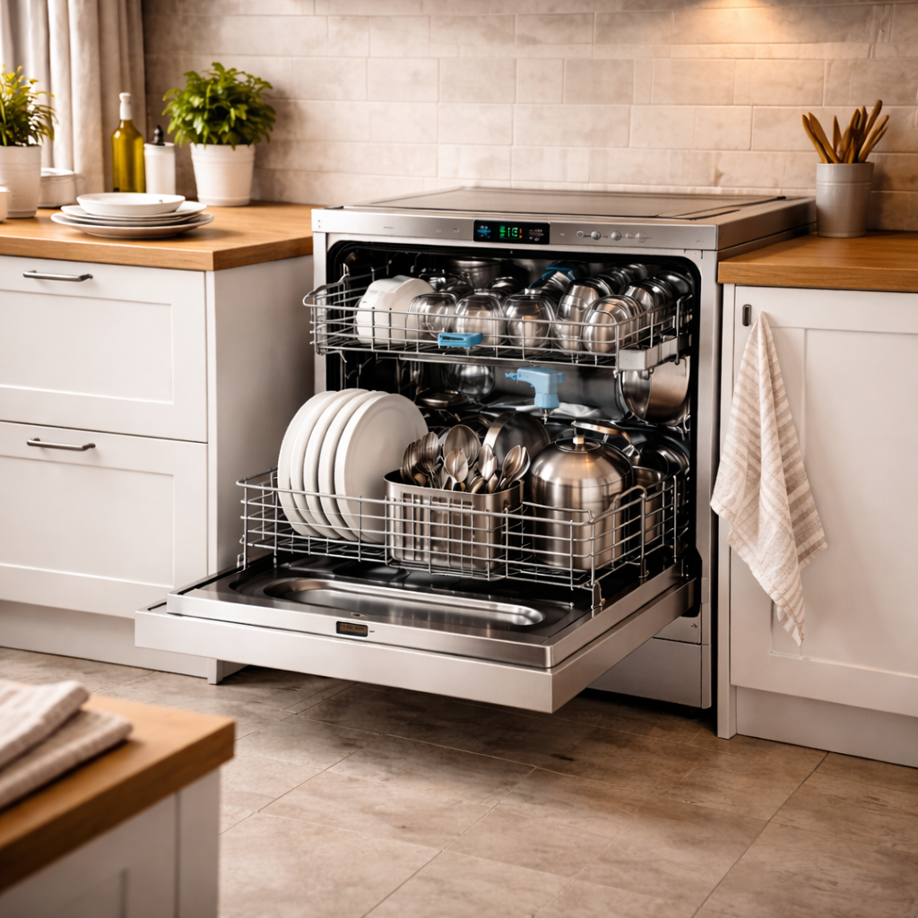 Lavastoviglie in cucina moderna