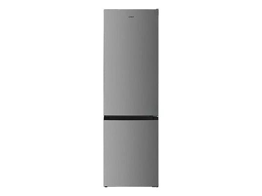 Frigorifero combinato - Candy CCH1S518EX, Ciclico, 180 cm, 262 l, Maniglia integrata, Porta reversibile, Inox